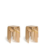 10x Erzi Hocker 30 aus Formholz - stapelbar