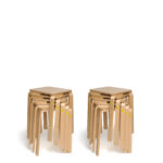 10x Erzi Hocker 35 aus Formholz - stapelbar