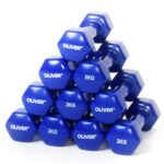 10x Oliver Vinyl Hantel zu je 2.0 kg