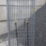 2 x Gabionenzaun Sonderposten Länge 72 cm, Höhe 200 cm, Tiefe 27 cm, Maschenweite 5 x 20 cm einzeln