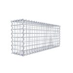 2er Set Gabionen 100 cm x 40 cm x 20 cm (L x H x T), Maschenweite 5 x 5 cm, Spirale