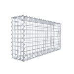 2er Set Gabionen 100 cm x 50 cm x 20 cm (L x H x T), Maschenweite 5 x 5 cm, Spirale