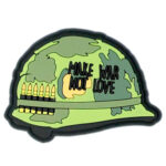 3D Patch PVC Make War Not Love – Zubehör | Outdoor Militär Tactical Gear