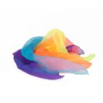 4 Kawanyo Jonglier- und Tanztücher FLUO, 65x65cm