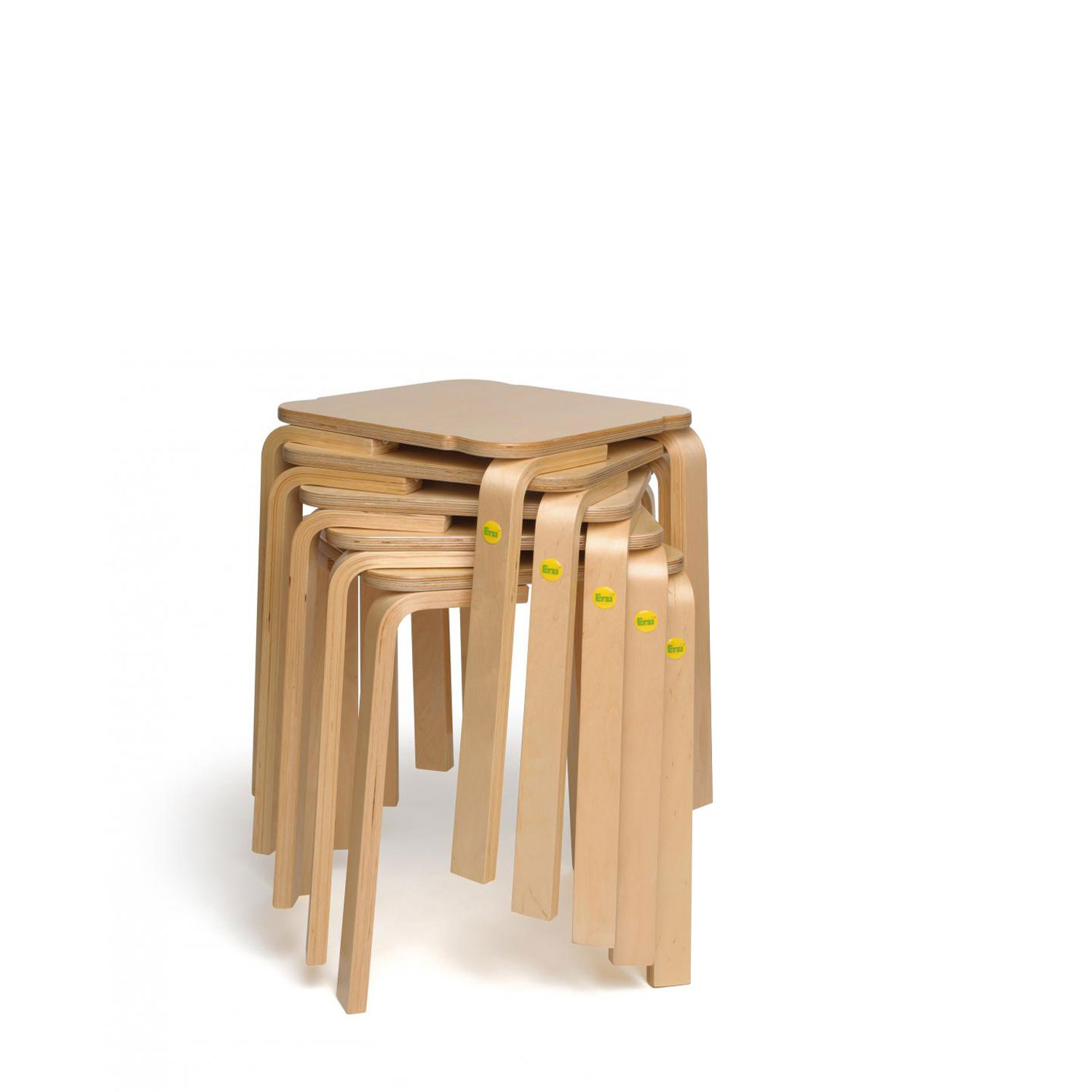 5x Erzi Hocker 45 aus Formholz stapelbar 5x Erzi Hocker 45 aus Formholz stapelbar - Image 1