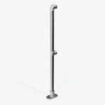 Absperr-Pfosten Anfang/Finale zum Aufdübeln - mit Knieholm