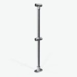 Absperr-Pfosten Mitte zum Aufdübeln - mit Knieholm