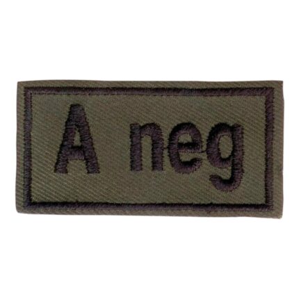Abzeichen Bloodpatch A neg – Zubehör | Outdoor Militär Tactical Gear