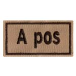 Abzeichen Bloodpatch A pos – Zubehör | Outdoor Militär Tactical Gear