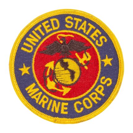 Abzeichen USMC rund blau-goldfarben-rot – Zubehör | Outdoor Militär Tactical Gear