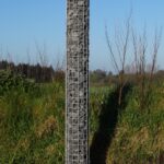 Aktion Gabionensäule rund feuerverzinkt, 22 cm Durchmesser, 200 cm Höhe, Maschenweite 5 cm x 5 cm