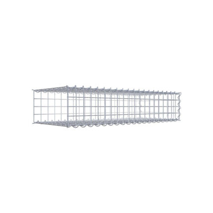 Anbaugabione Typ 2 100 cm x 20 cm x 40 cm (L x H x T), Maschenweite 5 cm x 5 cm, Spirale