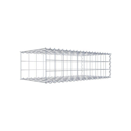 Anbaugabione Typ 2 100 cm x 30 cm x 50 cm (L x H x T), Maschenweite 10 cm x 10 cm, Spirale