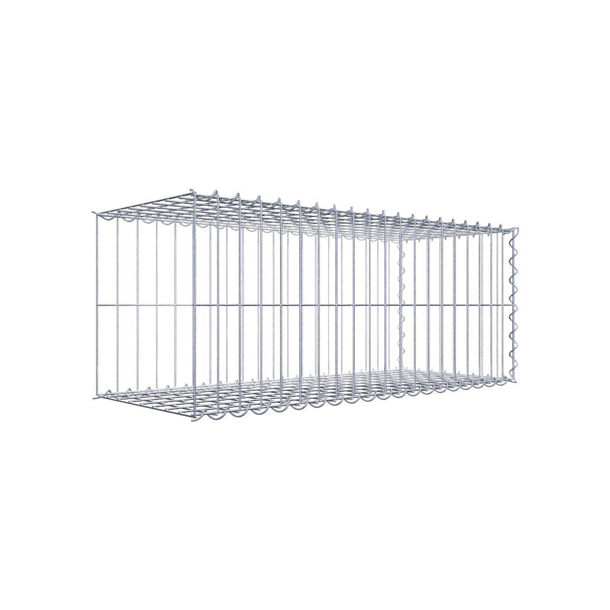 Anbaugabione Typ 2 100 cm x 40 cm x 40 cm (L x H x T) Anbaugabione Typ 2 100 cm x 40 cm x 40 cm (L x H x T), Maschenweite 5 cm x 20 cm, Spirale - Image 1