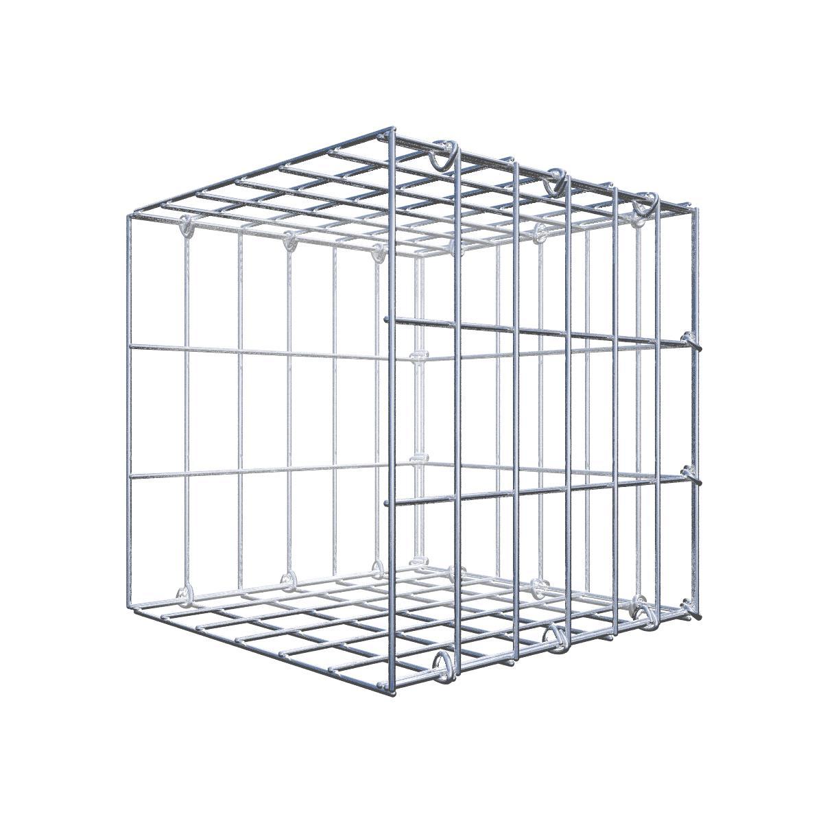 Anbaugabione Typ 2 30 cm x 30 cm x 30 cm, Maschenweite 5 cm x 10 cm, C-Ring