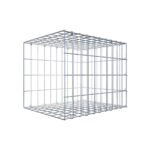 Anbaugabione Typ 2 50 cm x 40 cm x 40 cm, Maschenweite 5 cm x 10 cm, C-Ring