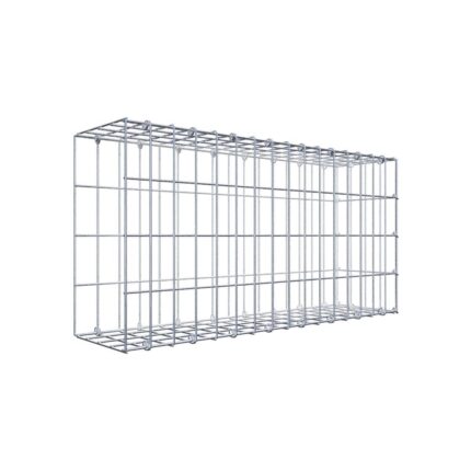 Anbaugabione Typ 2 80 cm x 40 cm x 20 cm, Maschenweite 5 cm x 10 cm, C-Ring