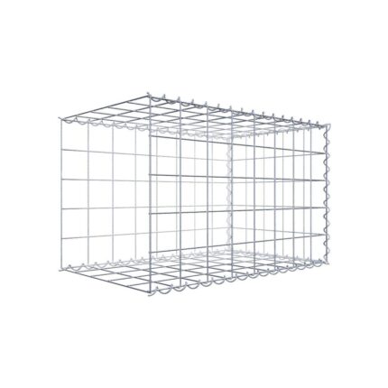 Anbaugabione Typ 2 80 cm x 50 cm x 50 cm (L x H x T), Maschenweite 10 cm x 10 cm, Spirale