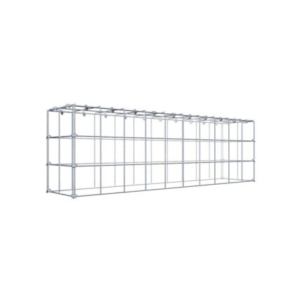 Anbaugabione Typ 3 100 cm x 30 cm x 20 cm (L x H x T), Maschenweite 10 cm x 10 cm, C-Ring