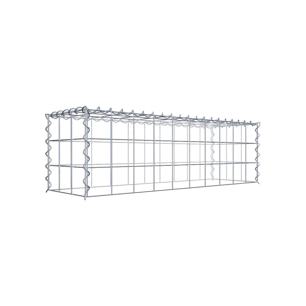 Anbaugabione Typ 3 100 cm x 30 cm x 30 cm (L x H x T) Anbaugabione Typ 3 100 cm x 30 cm x 30 cm (L x H x T), Maschenweite 10 cm x 10 cm, Spirale - Image 1