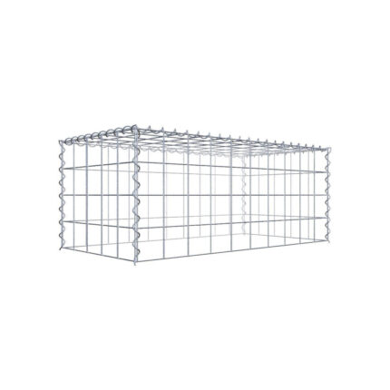 Anbaugabione Typ 3 100 cm x 40 cm x 50 cm (L x H x T), Maschenweite 10 cm x 10 cm, Spirale