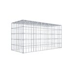 Anbaugabione Typ 3 100 cm x 50 cm x 40 cm (L x H x T), Maschenweite 5 cm x 10 cm, C-Ring