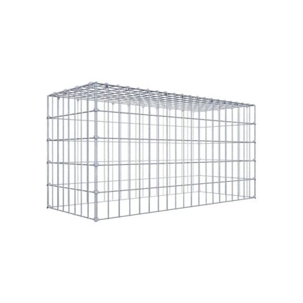 Anbaugabione Typ 3 100 cm x 50 cm x 40 cm (L x H x T), Maschenweite 5 cm x 10 cm, C-Ring