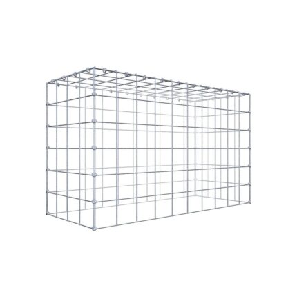 Anbaugabione Typ 3 100 cm x 60 cm x 40 cm (L x H x T), Maschenweite 10 cm x 10 cm, C-Ring