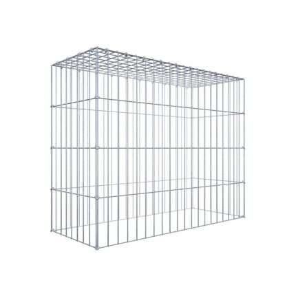 Anbaugabione Typ 3 100 cm x 80 cm x 40 cm (L  x H x T), Maschenweite 5 cm x 20 cm, C-Ring