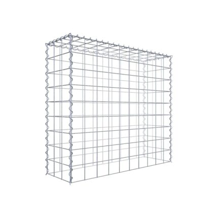 Anbaugabione Typ 3 100 cm x 90 cm x 30 cm (L x H x T), Maschenweite 10 cm x 10 cm, Spirale