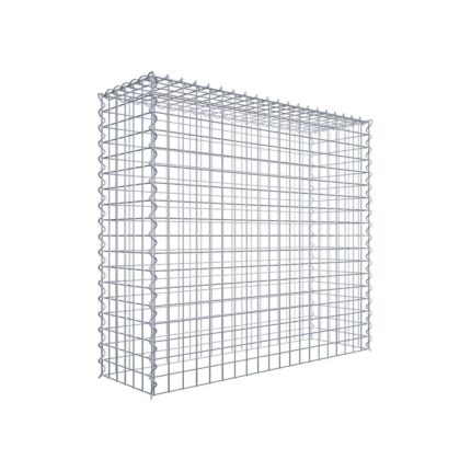 Anbaugabione Typ 3 100 cm x 90 cm x 30 cm (L x H x T), Maschenweite 5 cm x 5 cm, Spirale