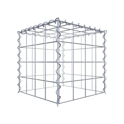 Anbaugabione Typ 3 40 cm x 40 cm x 40 cm (L x H x T), Maschenweite 10 cm x 10 cm, Spirale