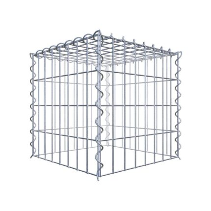 Anbaugabione Typ 3 40 cm x 40 cm x 40 cm (L x H x T), Maschenweite 5 cm x 10 cm, Spirale