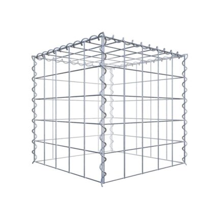 Anbaugabione Typ 3 50 cm x 50 cm x 50 cm (L x H x T), Maschenweite 10 cm x 10 cm, Spirale