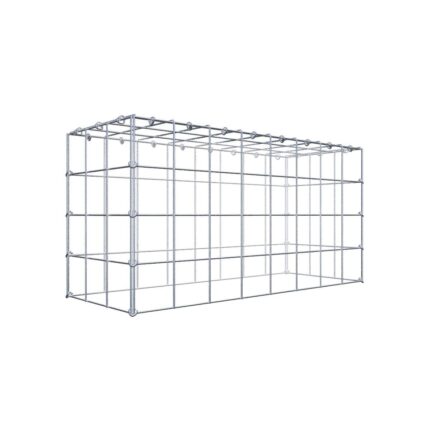 Anbaugabione Typ 3 80 cm x 40 cm x 30 cm (L x H x T), Maschenweite 10 cm x 10 cm, C-Ring