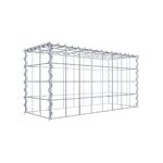 Anbaugabione Typ 3 80 cm x 40 cm x 30 cm (L x H x T), Maschenweite 10 cm x 10 cm, Spirale