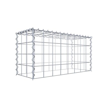 Anbaugabione Typ 3 80 cm x 40 cm x 30 cm (L x H x T), Maschenweite 10 cm x 10 cm, Spirale