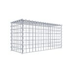 Anbaugabione Typ 3 80 cm x 40 cm x 30 cm (L x H x T), Maschenweite 5 cm x 5 cm, Spirale