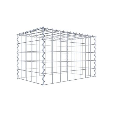 Anbaugabione Typ 3 80 cm x 50 cm x 50 cm (L x H x T), Maschenweite 10 cm x 10 cm, Spirale