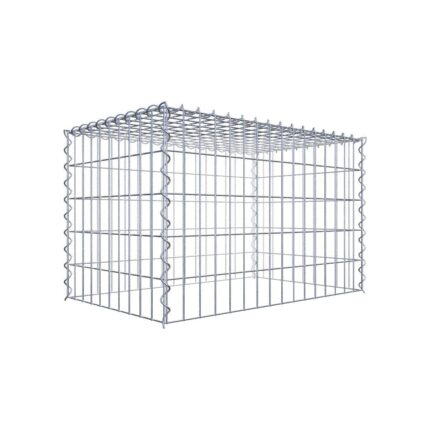Anbaugabione Typ 3 80 cm x 50 cm x 50 cm (L x H x T), Maschenweite 5 cm x 10 cm, Spirale