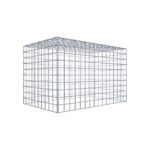 Anbaugabione Typ 3 80 cm x 50 cm x 50 cm (L x H x T), Maschenweite 5 cm x 5 cm, C-Ring