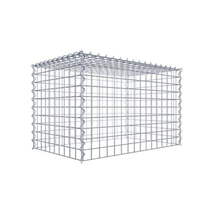 Anbaugabione Typ 3 80 cm x 50 cm x 50 cm (L x H x T), Maschenweite 5 cm x 5 cm, Spirale