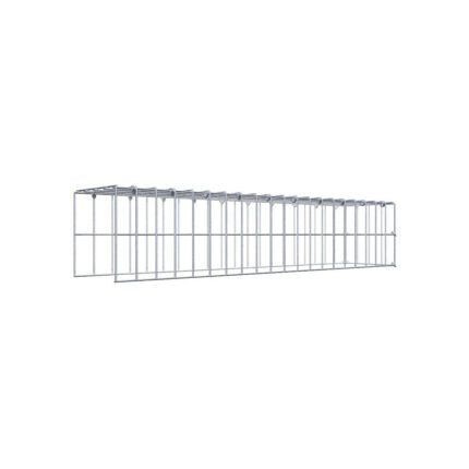 Anbaugabione Typ 4 100 cm x 20 cm x 20 cm (L x H x T), Maschenweite 5 cm x 10 cm, C-Ring