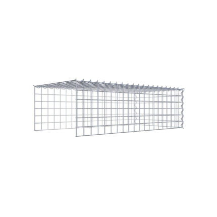 Anbaugabione Typ 4 100 cm x 30 cm x 50 cm (L x H x T), Maschenweite 5 cm x 5 cm, Spirale