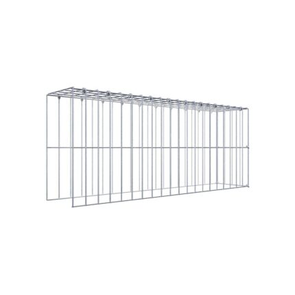 Anbaugabione Typ 4 100 cm x 40 cm x 20 cm (L x H x T), Maschenweite 5 cm x 20 cm, C-Ring