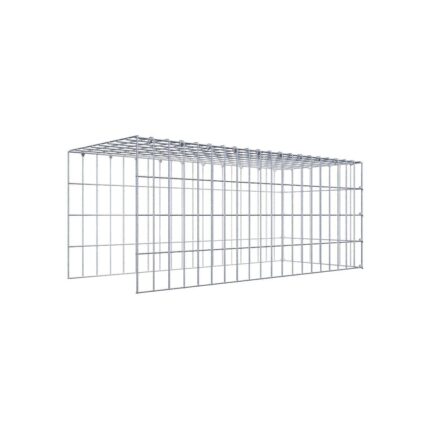 Anbaugabione Typ 4 100 cm x 40 cm x 40 cm (L x H x T), Maschenweite 5 cm x 10 cm, C-Ring