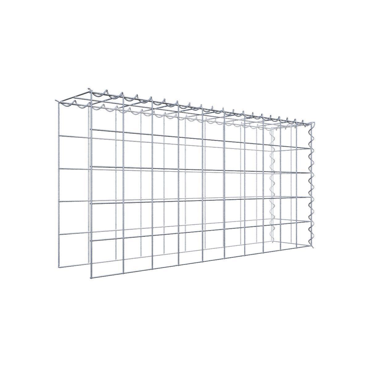 Anbaugabione Typ 4 100 cm x 50 cm x 20 cm (L x H x T), Maschenweite 10 cm x 10 cm, Spirale