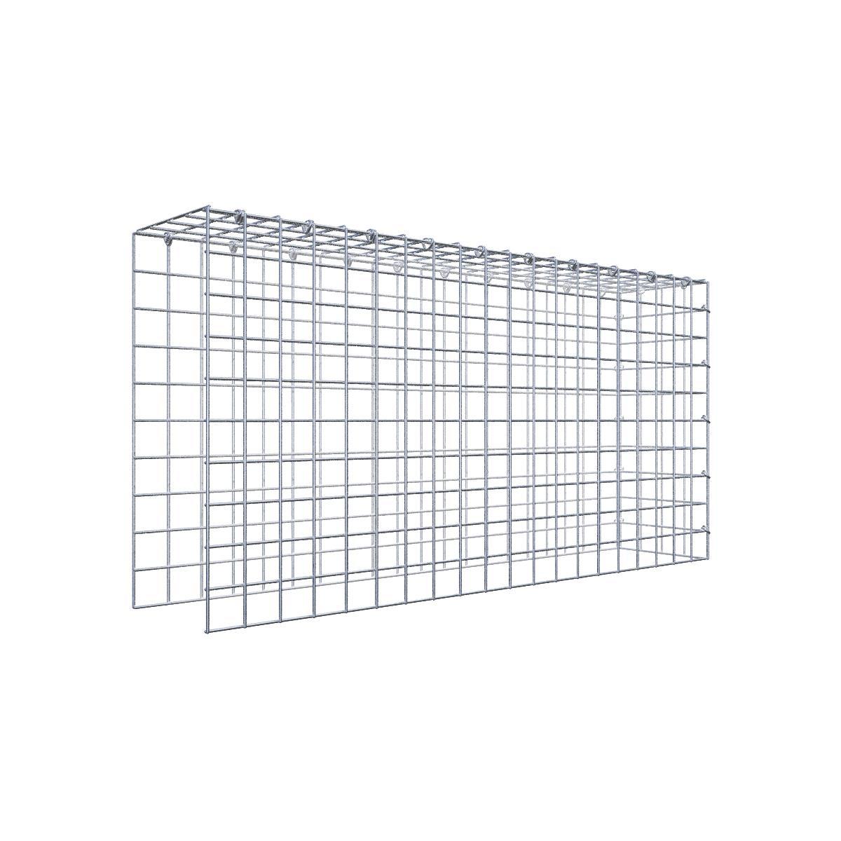 Anbaugabione Typ 4 100 cm x 50 cm x 20 cm (L x H x T), Maschenweite 5 cm x 5 cm, C-Ring