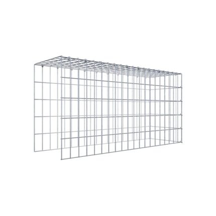 Anbaugabione Typ 4 100 cm x 50 cm x 30 cm (L x H x T), Maschenweite 5 cm x 10 cm, C-Ring