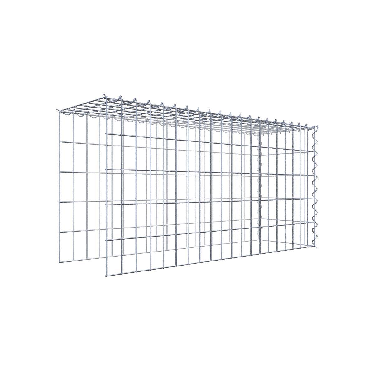 Anbaugabione Typ 4 100 cm x 50 cm x 30 cm (L x H x T), Maschenweite 5 cm x 10 cm, Spirale